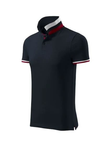 Polokošeľa Collar Up dark navy