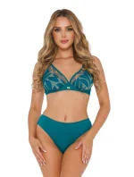 Dámské dvoudílné plavky 1 tm. zelené  model 21129982 - Self