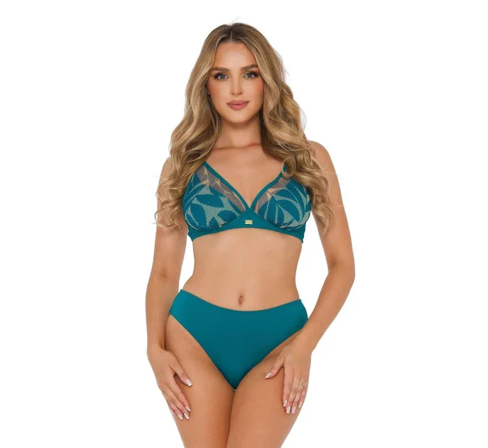 Dámské dvoudílné plavky 1 tm. zelené  model 21129982 - Self