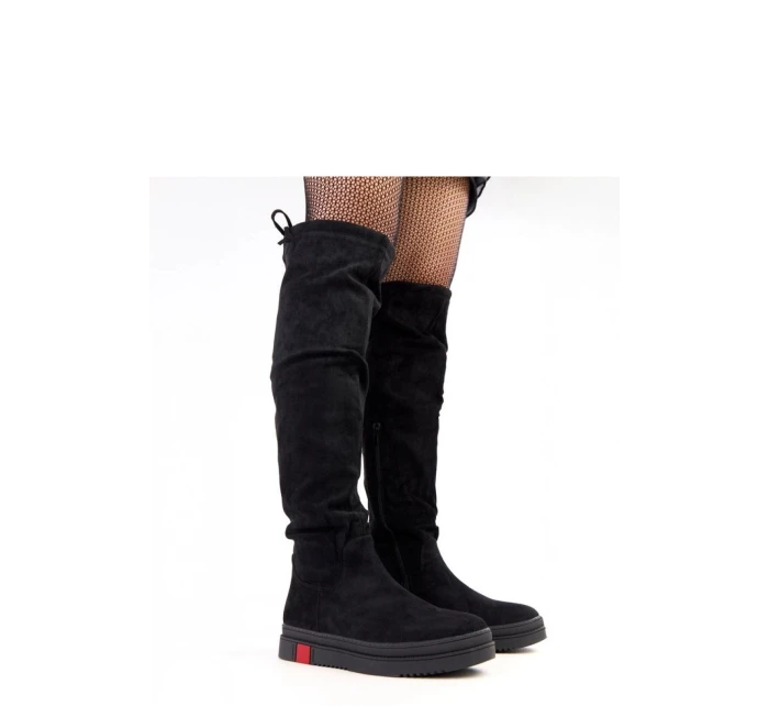 Dámske vysoké čižmy DH240102 Black - YOLERA