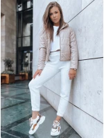Dámska krátka prešívaná bunda SPORT HEVEN camel FashionStreet TY3711