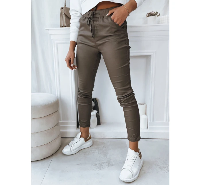 Dámske nohavice LIZZY dark beige FashionStreet UY1775