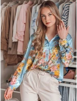 Dámská květovaná košile oversize modrá Dstreet model 21986546 - FashionStreet