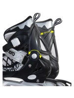 INLINE KORČULE-KORČULE NA KOLIESKOVÉ KORČULE 4V1 ENERO PRO LED 38-41 ŠEDÁ