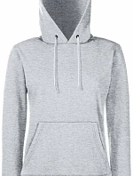 Fruit of the Loom Classic Lady-Fit Hooded Sweat Dámska mikina s kapucňou 16.2038 heather grey