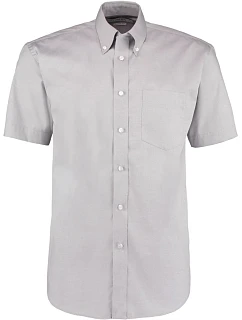 KK 109 Košile Oxford s krátkým rukávem silver grey model 22419232 - Kustom Kit