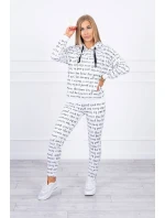 Sada s potlačou biela Sada s potlačou biela