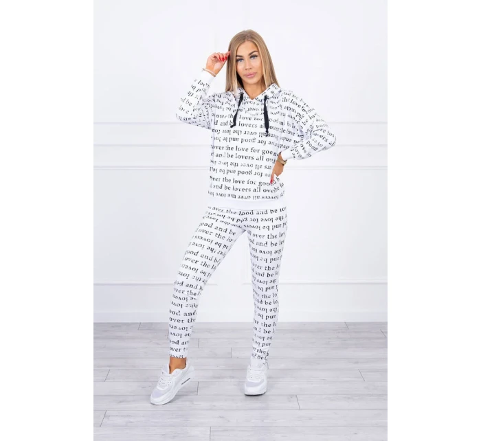 Sada s potlačou biela Sada s potlačou biela