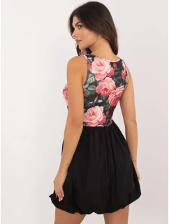 Šaty DHJ SK černá a růžová model 20556882 - FPrice