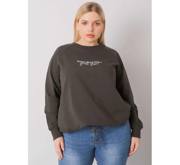 Mikina RV BL model 17508459 tmavá khaki - FPrice Mikina RV BL model 17508459 tmavá khaki - FPrice