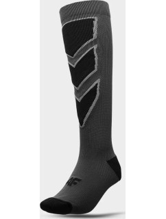 Pánske lyžiarske ponožky 4F AW22UFSOM030 tmavo šedé