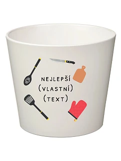 Biely keramický kvetináč – najlepší vo svojej kategórii – veľký