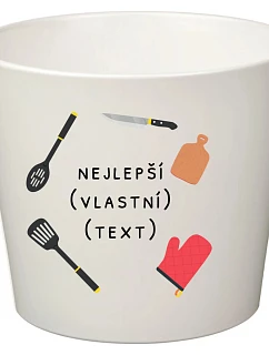 Biely keramický kvetináč – najlepší vo svojej kategórii – veľký