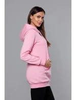Růžová dámská klokaní mikina model 17789379 - J.STYLE Růžová dámská klokaní mikina model 17789379 - J.STYLE