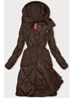 Hnědá zimní bunda s límcem model 21246695 - LHD