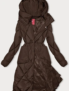 Hnědá zimní bunda s límcem model 21246695 - LHD