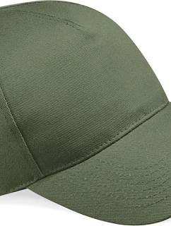 Beechfield B 15 5-panelová čiapka s kšiltom „Ultimate“ 53.0015 olivovo zelená