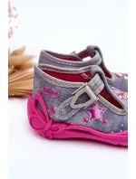 Sandałki Papcie Wiewiórki Befado 213P137 Szaro-Różowe