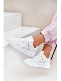 Dámské Sportovní Boty Tenisky Z Eko Kůže Bílé model 21689187 - EVENTO