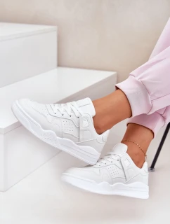 Dámské Sportovní Boty Tenisky Z Eko Kůže Bílé model 21689187 - EVENTO