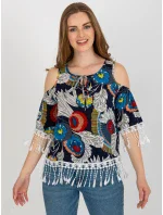 Bluzka AT BZ model 18605196 granatowy - FPrice Bluzka AT BZ model 18605196 granatowy - FPrice