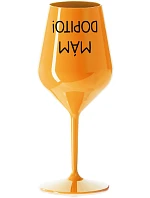MÁM model 22163731 oranžová nerozbitná sklenice na víno 470 ml - Giftela