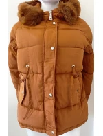 Dámská zimní bunda model 21758971 písková - FPrice