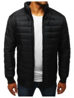 Pánska prechodná prešívaná bunda čierna TX3270 Pánska prechodná prešívaná bunda čierna TX3270