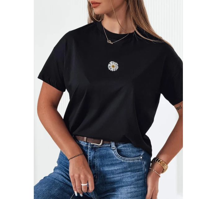 Dámske tričko FLORTA black FashionStreet RY2558