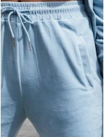 Dámske velúrové tepláky modré Dstreet UY2835 Dámske velúrové tepláky modré Dstreet UY2835