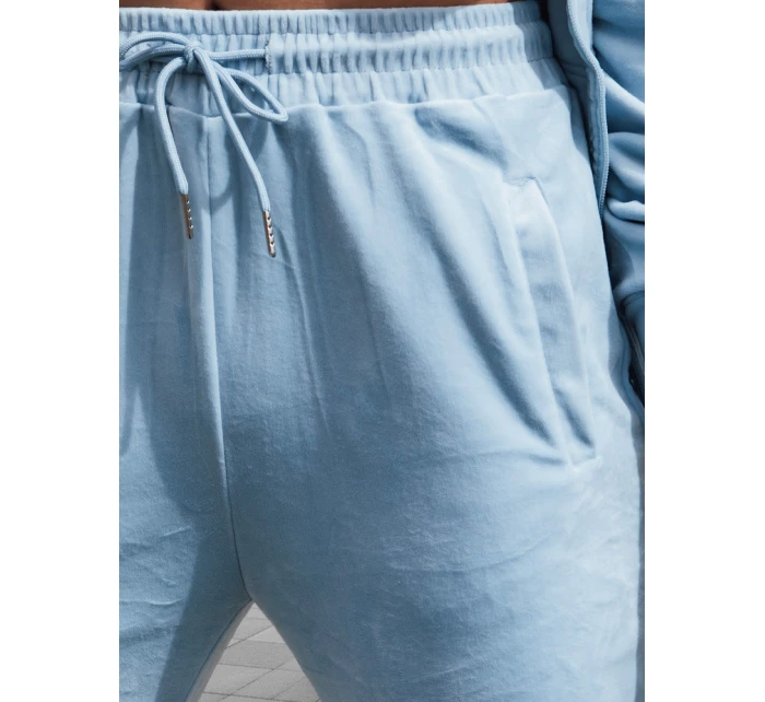 Dámske velúrové tepláky modré Dstreet UY2835 Dámske velúrové tepláky modré Dstreet UY2835