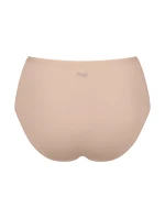 Dámske bavlnené midi nohavičky GO Daily 3P - BROWN - béžová 00LZ - SLOGGI