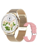 Dámské chytré hodinky Gold + Strap Pink model 21804967 - RUBICON Dámské chytré hodinky Gold + Strap Pink model 21804967 - RUBICON