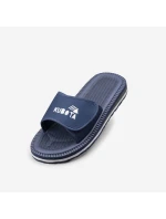 Sportovní žabky na suchý zip navy blue Kubota