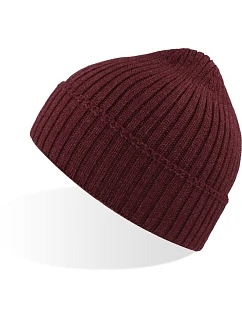 Pletená čepice "" burgundy melange model 22479582 - Atlantis Headwear