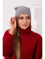 Fleecová čiapka Ula K271 sivá