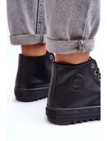 Trampki Damskie Big Star Wysokie Ocieplane Czarne EE274110 Trampki Damskie Big Star Wysokie Ocieplane Czarne EE274110