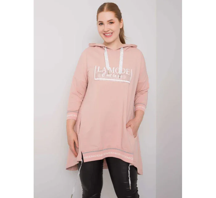 Dámska mikina RV BL 6849.63P svetlo ružová