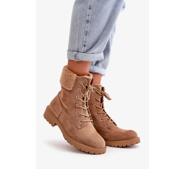 Dámske zateplené členkové topánky Workery Zippered Brown Mivael Dámske zateplené členkové topánky Workery Zippered Brown Mivael