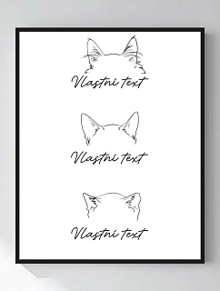 Personalizovaný magický fotorámik – 40x50 – zvieracie uši