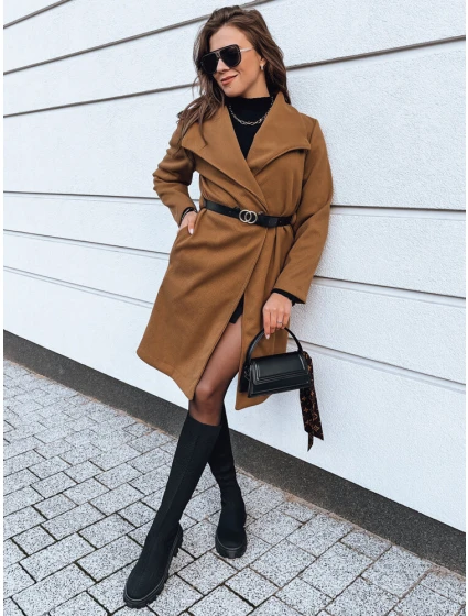 dámský velbloudí kabát Dstreet model 21971636 - FashionStreet dámský velbloudí kabát Dstreet model 21971636 - FashionStreet