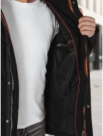 Pánská zimní bunda s kapucí černá Dstreet model 21982990 - FashionStreet