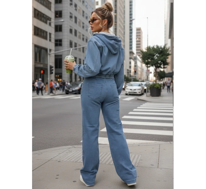 Dámsky džínsový bomber modrý FashionStreet TY5603