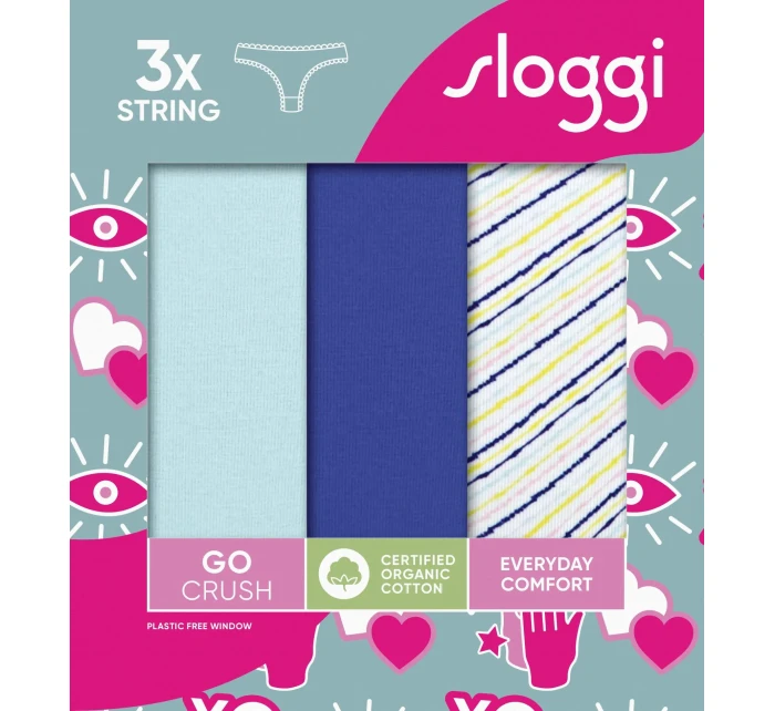 sloggi GO Crush String C3P - BLUE - SLOGGI BLUE - SLOGGI