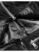 Dámska trojdielna zimná bunda matná čierna (ag8-003)