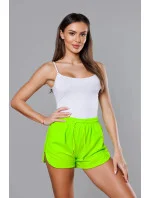 Dámske športové šortky v neónovo zelenej farbe (8K951-153) Dámske športové šortky v neónovo zelenej farbe (8K951-153)