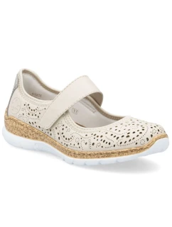 damskie na  beżowe model 22026014 - Rieker