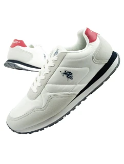 U.S. Polo model 22115630 sportovní boty tenisky pánské módní pohodlné bílé