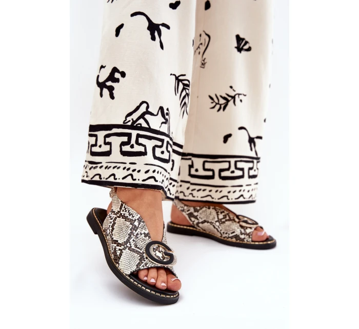 Ploché sandály s ozdobou vzor model 21685693 - Boto