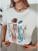 Dámské tričko světle šedé Dstreet model 21976510 - FashionStreet Dámské tričko světle šedé Dstreet model 21976510 - FashionStreet